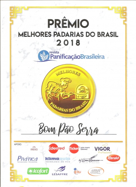 PRMIO MELHORES PADARIAS DO BRASIL 2018